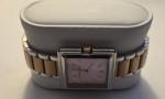Filippo Loreti Womans Square Pink/Gold tone watch.  New battery, *works*