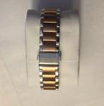 Filippo Loreti Womans Square Pink/Gold tone watch.  New battery, *works*