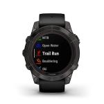 Garmin fēnix 7 Pro Sapphire Solar, Multisport GPS Smartwatch, Built-in Flashlight, Solar Charging Capability, Black
