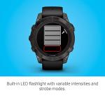 Garmin fēnix 7 Pro Sapphire Solar, Multisport GPS Smartwatch, Built-in Flashlight, Solar Charging Capability, Black