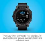 Garmin fēnix 7 Pro Sapphire Solar, Multisport GPS Smartwatch, Built-in Flashlight, Solar Charging Capability, Black