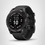 Garmin fēnix 7 Pro Sapphire Solar, Multisport GPS Smartwatch, Built-in Flashlight, Solar Charging Capability, Black