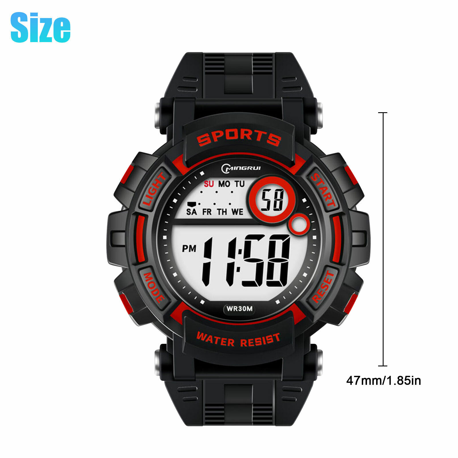 Waterproof LED Sports Watch for Kids