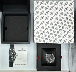 Marathon TSAR Men's Black Watch - WW194007-0130 W/ Box & Manual