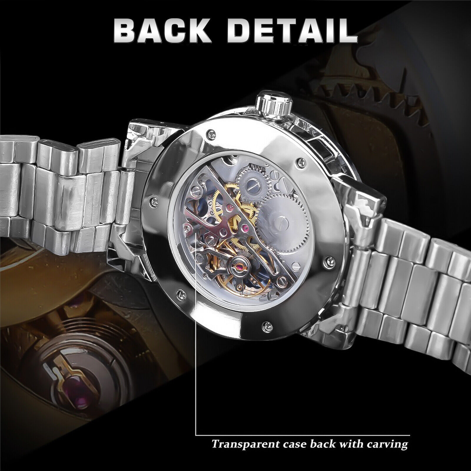 Men's Luxury Automatic Mechanical Stainless Steel Watch