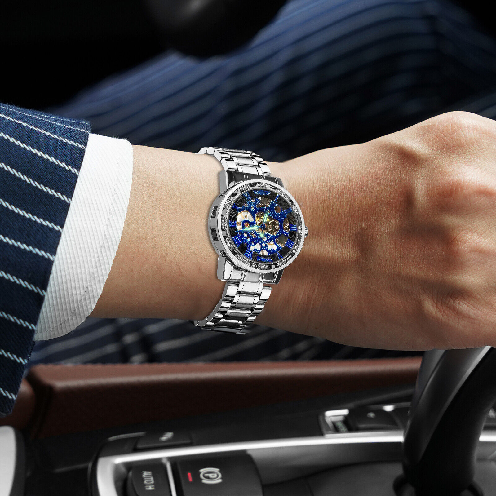 Men's Luxury Automatic Mechanical Stainless Steel Watch