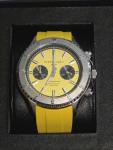 Filippo Loreti Ascari Tuscani Rubber Watch Yellow Dial Stainless Bezel Chrono