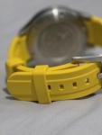 Filippo Loreti Ascari Tuscani Rubber Watch Yellow Dial Stainless Bezel Chrono