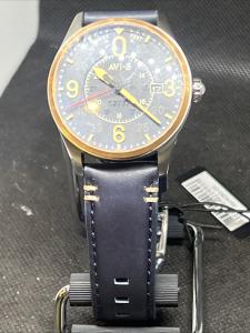 AVI-8 Spitfire Smith 42mm Automatic Wristwatch AV-4090-05 Distressed Blue