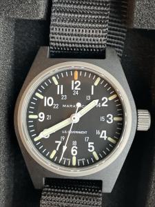 MARATHON 34mm Black US GOVERNMENT General Purpose Quartz New US Military Watch