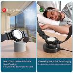 ECEEN Solar Watch Charger, 8H Timing Off with Men, Women & Square 3 Caps, LED UV Light Fast Charge Eco Driver Watches Compatible Casio/Tough/Protrek/Seiko/Citizen/Garmin/Timex/Bering/FANMIS (Black)