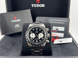 TUDOR Black Bay Chronograph 79360N 41mm Black Dial Stainless Steel Box Papers