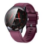 Smart Watch, 1.28''HD Fitness Tracker with Touch Screen Heart Rate Monitor Camera Music Control, Bluetooth Sport Watch for Women Men, IP68 Waterproof SmartWatch Compatible with iPhone Android (Purple)