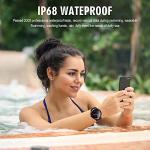 Smart Watch, 1.28''HD Fitness Tracker with Touch Screen Heart Rate Monitor Camera Music Control, Bluetooth Sport Watch for Women Men, IP68 Waterproof SmartWatch Compatible with iPhone Android (Purple)