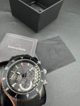 Filippo Loreti Ascari Chronograph Black Dial Rubber Strap 42mm New Sealed Box RR