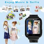 Kids Smart Watch Phone, HD Touch Screen Smartwatch with Music MP3 Player, Video Recorder, Camera, Games, SOS, Dinosaur Wristband, (1GB SD Card) Sport Wrist Watch for Age 3-14 Boys Girls Gifts-Black
