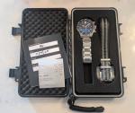 New Sangin Instruments Professional Chronograph Twilight Blue Brushed + Bracelet