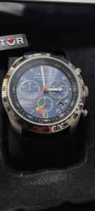 Sector Chronograph Men's watch Solar Powered Leather Band Brand New 