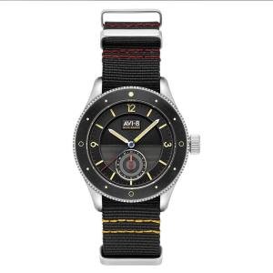 AVI-8 Flyboy Airmaster Sector Meca-Quartz Raven Black