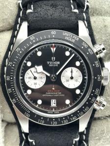Tudor Black Bay Chronograph 41mm Black Dial Bund Strap 79360N Unworn 2025