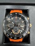 Filippo Loreti Ascari Monza Black Rose Gold Tiger Rubber Chronograph 42mm New