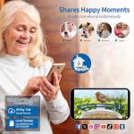 Bird Feeder with Camera,Smart Bird Feeder Camera with AI Identify Instant Notifications,FHD Live View,Birds Watching Camera with Solar Panel in Backyard,Ideal Gift for Family and Birds Lover,Navy Blue