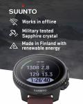 SUUNTO Vertical Adventure GPS Steel Watch Black Ruby Offline Map with Power Bank