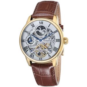 Thomas Earnshaw Longitude Automatic Gold Brown White Watch - Brand New