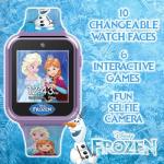 Disney Frozen II Kids Smart Watch – Touchscreen Watch with Camera, Games, Pedometer, Voice Recorder, Stopwatch & Alarm – Anna & Elsa Design – Fits Wrists from 5.5" to 8"