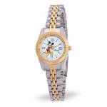 Disney Officially Licensed Mickey Mouse Watch – Stylish Mickey Mouse Watch for Women – Classic Watches Fans – Women's Stainless Steel Watches with White Dial
