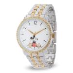 Mickey Mouse Watch Womens – Stylish & Fun Mickey Mouse Watches for Women – Classic Watch with White Dial, Silver Case & Multicolor Stainless Steel Strap