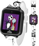 Disney Nightmare Before Christmas Kids Smartwatch – Interactive Jack & Sally Design, 10 Clock Faces, Step Counter, Selfie Camera, Games, Calculator, Alarm & Timer – Fits Wrists 5.5"-8.0"