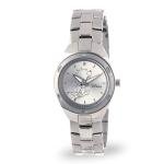 Disney Elegant Winnie The Pooh Women’s Watch Featuring Pooh Dial and Silver Accents – Stylish Gift Fans, Collectors, Silver-Tone Case, Bezel, and Stainless Steel Link Bracelet