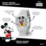 Disney Mickey Mouse Articulating Hands Watch for Men – Stylish Mickey Mouse Watch for Men, Gift Enthusiasts, Full Color Watches with Silver Dial and Stainless Steel Strap