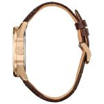 Citizen Men's Eco-Drive Hometown Mickey Mouse, Brown Leather Strap, Gold-Tone Stainless Steel Case Watch (Model: AW0088-04W)