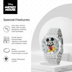 Disney Mickey Mouse Articulating Hands Watch for Men – Stylish Mickey Mouse Watch for Men, Gift Enthusiasts, Full Color Watches with Silver Dial and Stainless Steel Strap