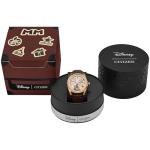 Citizen Men's Eco-Drive Hometown Mickey Mouse, Brown Leather Strap, Gold-Tone Stainless Steel Case Watch (Model: AW0088-04W)