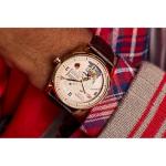 Citizen Men's Eco-Drive Hometown Mickey Mouse, Brown Leather Strap, Gold-Tone Stainless Steel Case Watch (Model: AW0088-04W)