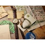 Citizen Men's Eco-Drive Hometown Mickey Mouse, Brown Leather Strap, Gold-Tone Stainless Steel Case Watch (Model: AW0088-04W)