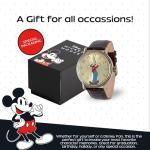 Disney Men's Goofy Watch – Stylish & Fun Goofy Watches for Men – Gift Fans & Collectors – Classic Watch with Leather Strap, White Dial & Metal Case