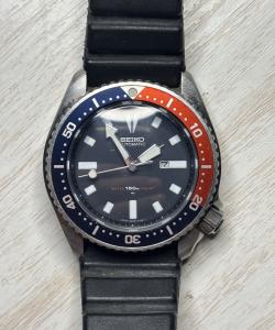 Vintage Men’s Seiko Diver 150m 4205-015B Pepsi Dive Bezel 38mm Automatic RUNNING