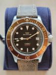 GLYCINE Combat Sub Automatic 42mm Brown Watch GL0328 Swiss Made