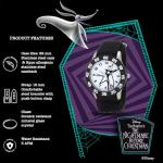 Disney Jack Skellington Kids Watch for Boys Ages 3–7 – Time-Teaching Watch Featuring Character Dial – Great Gift for Halloween Fans – Black Bezel and Black Fabric Strap with Velcro Closure