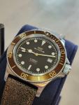 GLYCINE Combat Sub Automatic 42mm Brown Watch GL0328 Swiss Made