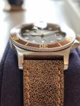 GLYCINE Combat Sub Automatic 42mm Brown Watch GL0328 Swiss Made