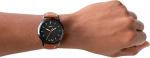 FOSSIL Minimalist Slim Black Brown Leather Men's Watch