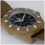 USMC Navigator Aviation Marathon Watch Desert Tan H3 Sapphire Semper Fidelis NEW