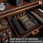 Premium Wooden Watch Display Case for 7 Watches