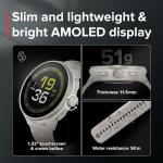 Suunto Run Running GPS Sports Watch 1.32" AMOLED Frost Gray New!!!