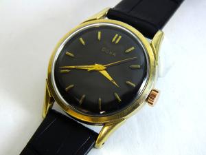 Vintage Men's 17J DOXA *Gold Clad* Automatic w/Sweep Wrist Watch @1950's RUNS!
